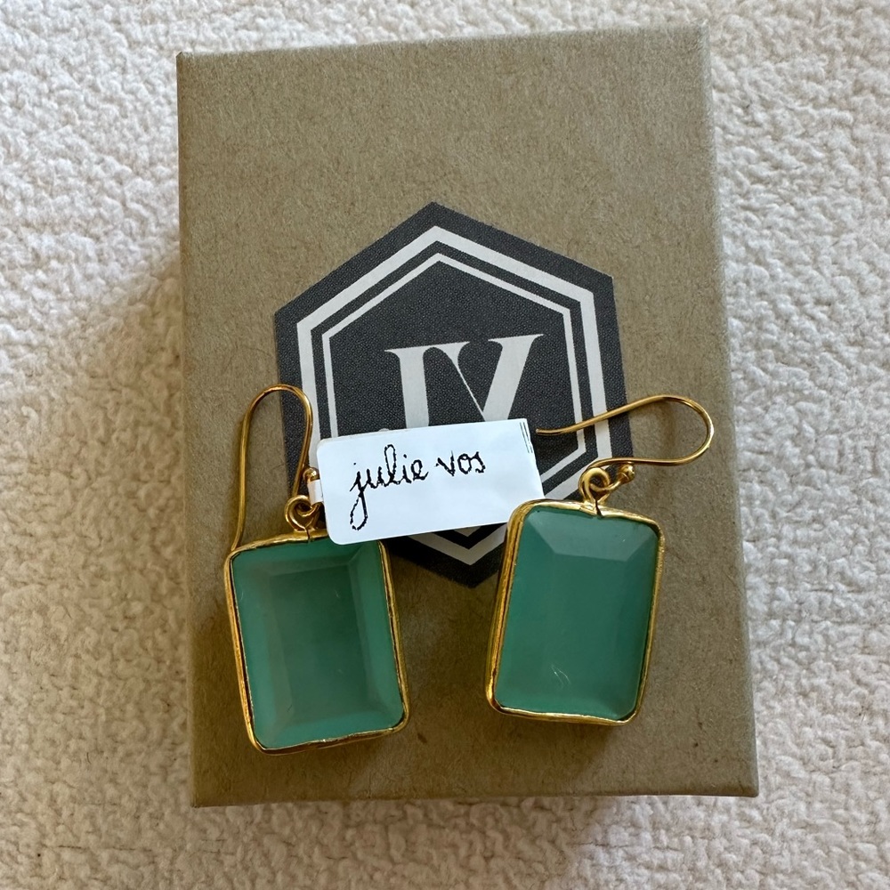 Julie Vos Aqua Earrings — NWT